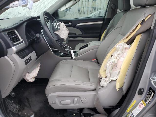 5TDKKRFH6GS507271 - 2016 TOYOTA HIGHLANDER XLE SILVER photo 7