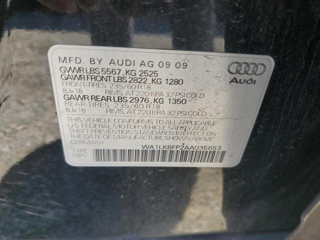WA1LKBFP2AA035653 - 2010 AUDI Q5 PREMIUM PLUS 黑色 照片 13