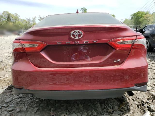 4T1C11AK9LU380772 - 2020 TOYOTA CAMRY LE RED photo 6