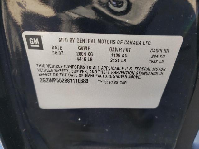 2G2WP552881110683 - 2008 PONTIAC GRAND PRIX 黑色 照片 12