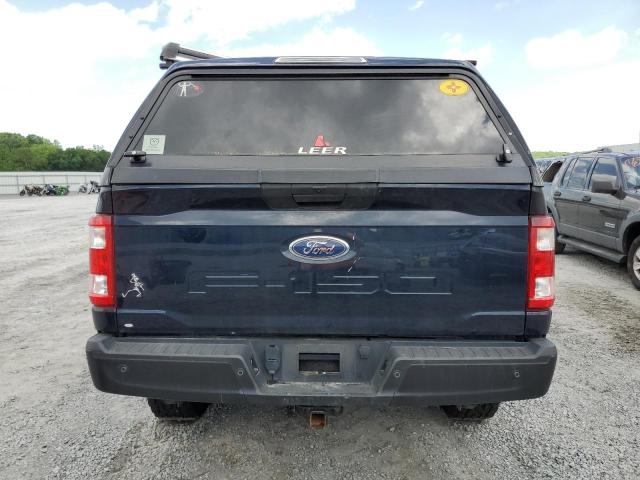 1FTFX1E53MKE16683 - 2021 FORD F150 SUPER CAB BLUE photo 6