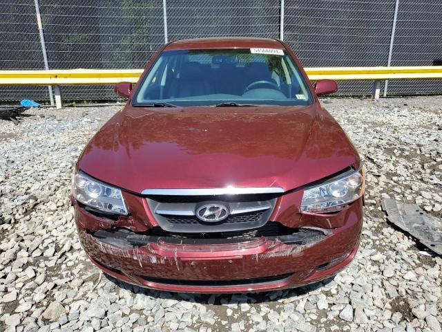 5NPEU46F38H364327 - 2008 HYUNDAI SONATA SE RED photo 5