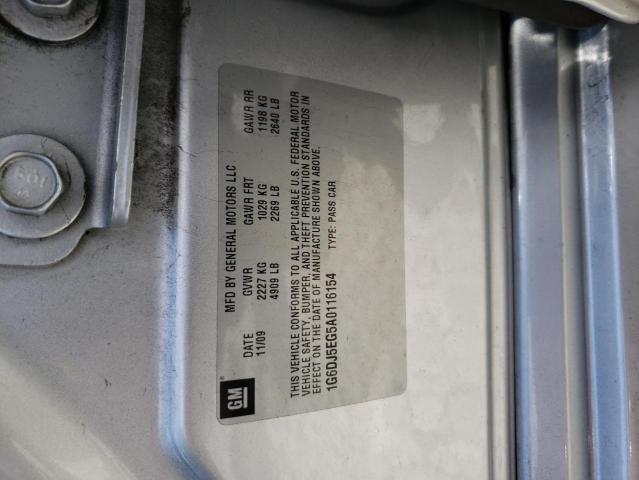 1G6DJ5EG5A0116154 - 2010 CADILLAC CTS PERFORMANCE COLLECTION Серебристый фото 12