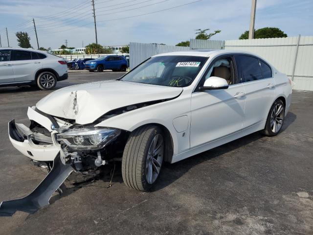 WBA8E1C50JA178176 - 2018 BMW 330E WHITE photo 1