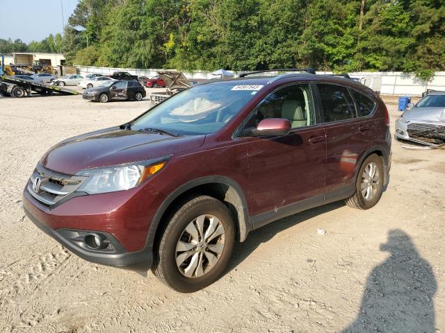 5J6RM4H77DL001276 - 2013 HONDA CR-V EXL BURGUNDY photo 1