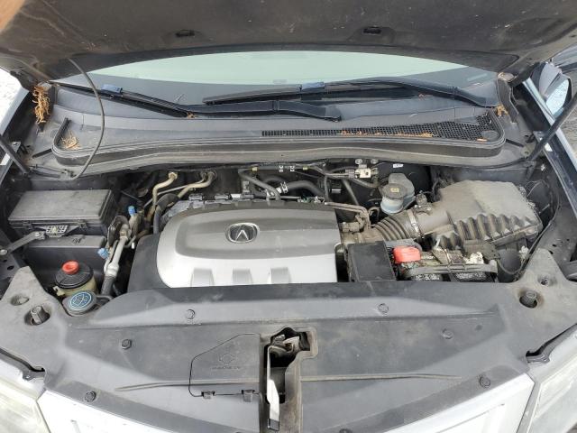 2HNYD2H64AH505980 - 2010 ACURA MDX TECHNOLOGY BLACK photo 12