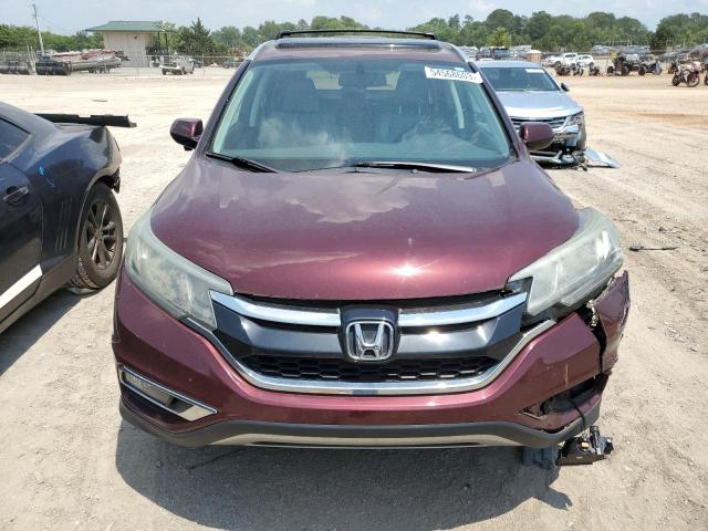 2HKRM3H73FH535978 - 2015 HONDA CR-V EXL MAROON photo 5