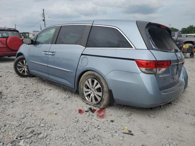 5FNRL5H63EB042613 - 2014 HONDA ODYSSEY EXL BLUE photo 2