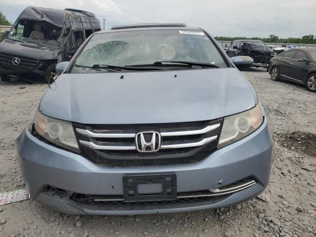 5FNRL5H63EB042613 - 2014 HONDA ODYSSEY EXL BLUE photo 5