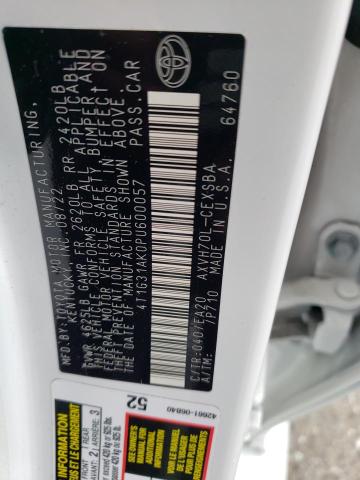 4T1G31AK0PU600057 - 2023 TOYOTA CAMRY SE NIGHT SHADE WHITE photo 13