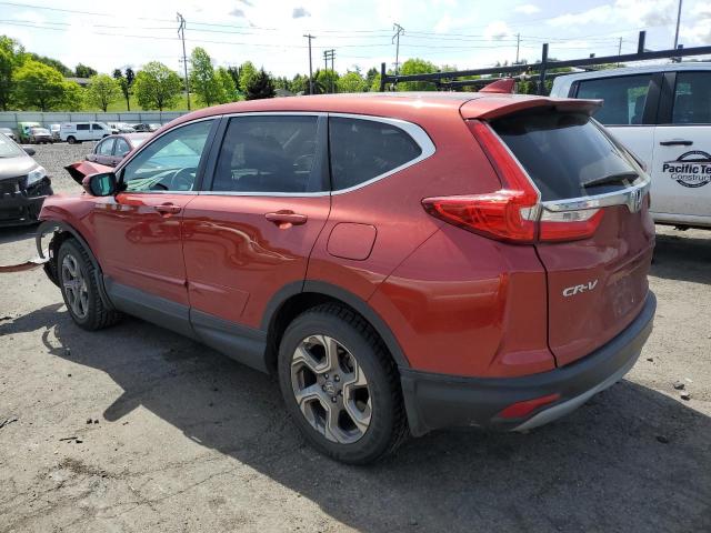 2HKRW2H82JH668141 - 2018 HONDA CR-V EXL RED photo 2