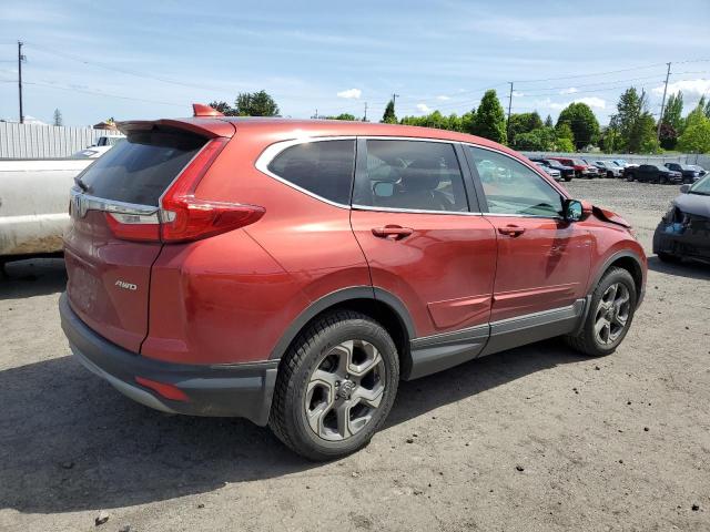 2HKRW2H82JH668141 - 2018 HONDA CR-V EXL RED photo 3