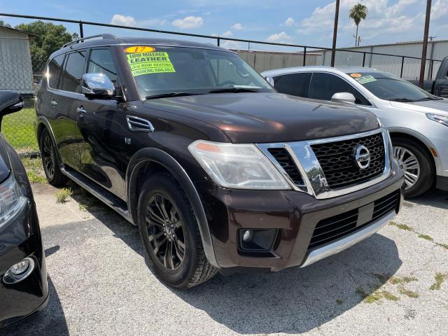 JN8AY2NF6H9300725 - 2017 NISSAN ARMADA PLATINUM BROWN photo 1