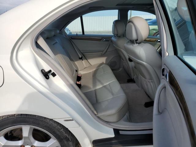 WDBRF52H97F930152 - 2007 MERCEDES-BENZ C-CLASS 230 WHITE photo 10