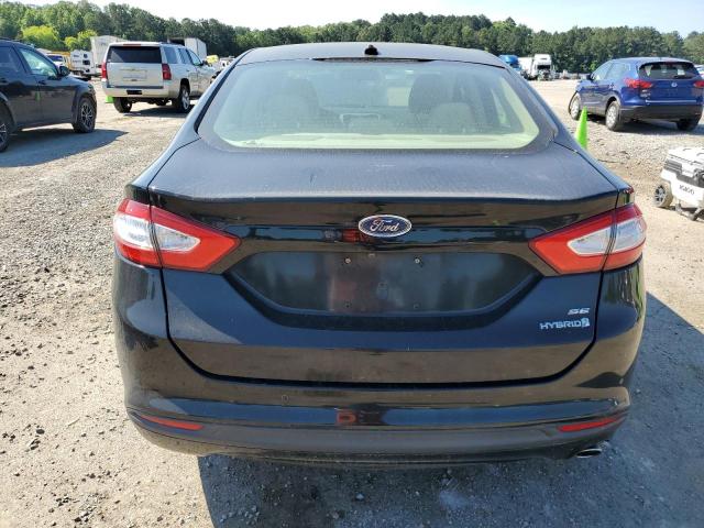 3FA6P0LU0GR389243 - 2016 FORD FUSION SE HYBRID BLACK photo 6