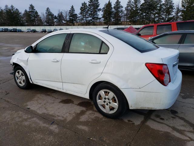 1G1JB5SH3D4123779 - 2013 CHEVROLET SONIC LS WHITE photo 2