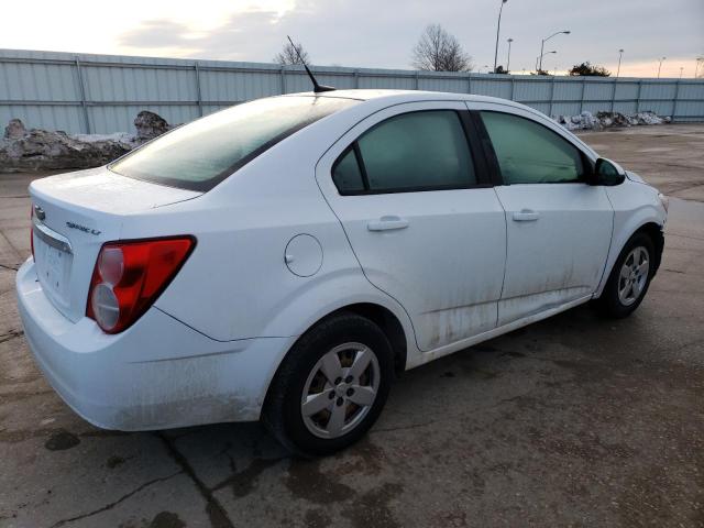 1G1JB5SH3D4123779 - 2013 CHEVROLET SONIC LS WHITE photo 3