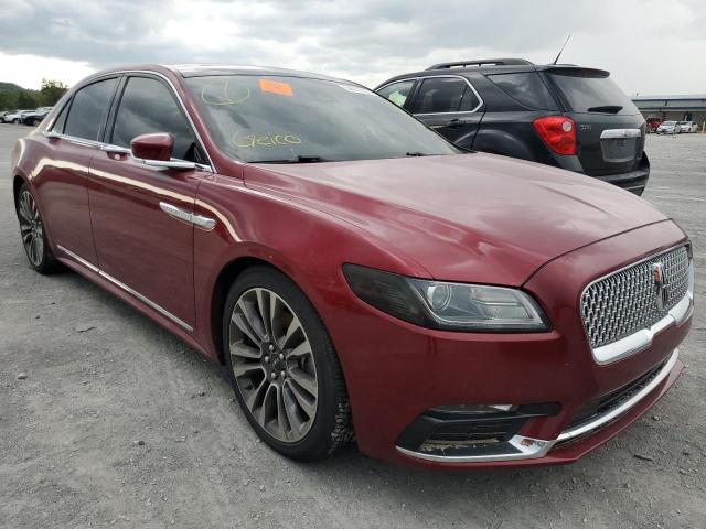 1LN6L9TK5H5631307 - 2017 LINCOLN CONTINENTA SELECT RED photo 1