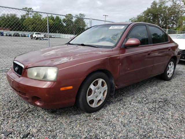 KMHDN45DX1U237753 - 2001 HYUNDAI ELANTRA GLS MAROON photo 1