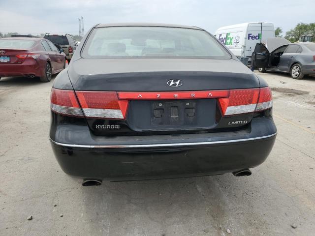 KMHFC46F66A120677 - 2006 HYUNDAI AZERA SE BLACK photo 6