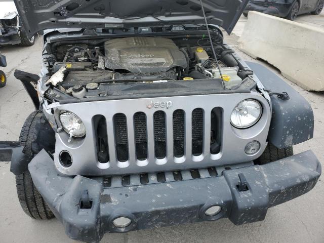 1C4BJWDG5EL319982 - 2014 JEEP WRANGLER U SPORT GRAY photo 11