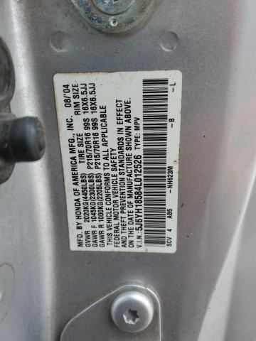 5J6YH18584L012526 - 2004 HONDA ELEMENT EX SILVER photo 14