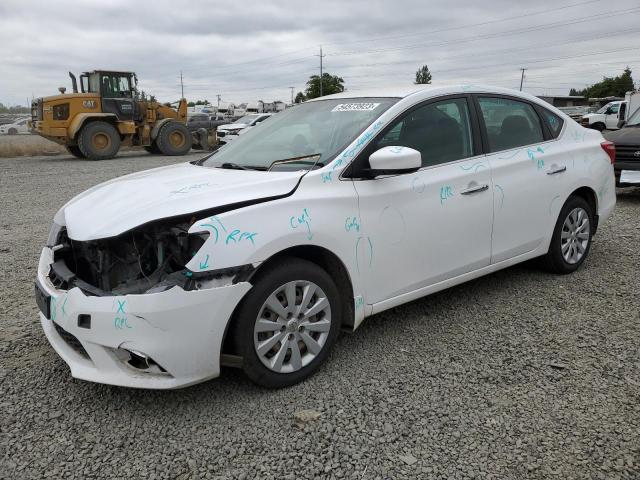 3N1AB7AP1HY362801 - 2017 NISSAN SENTRA S WHITE photo 1