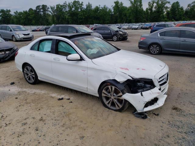 55SWF4KB2FU027711 - 2015 MERCEDES-BENZ C 300 4MATIC WHITE photo 4