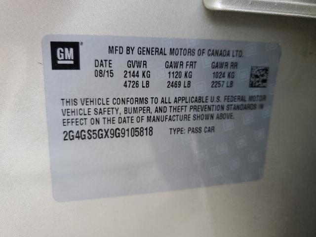 2G4GS5GX9G9105818 - 2016 BUICK REGAL PREMIUM GOLD photo 12