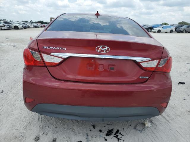 5NPEC4AC9EH876895 - 2014 HYUNDAI SONATA SE RED photo 6