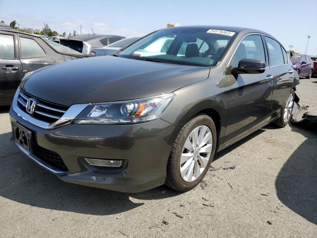 1HGCR3F80DA021837 - 2013 HONDA ACCORD EXL CHARCOAL photo 1