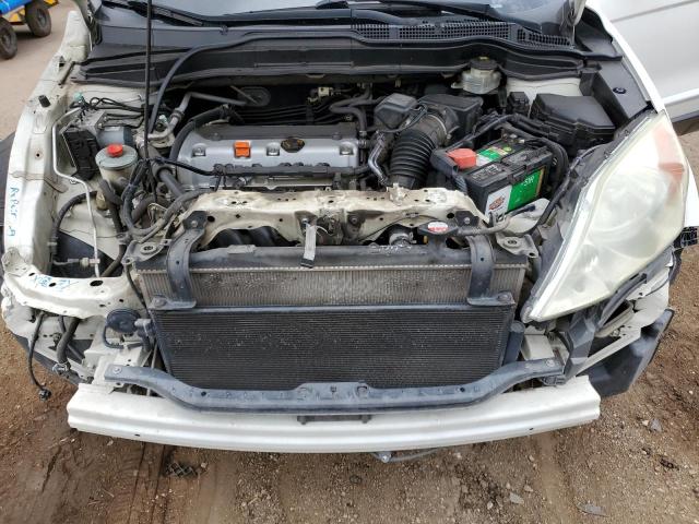 5J6RE4H78AL055534 - 2010 HONDA CR-V EXL WHITE photo 12