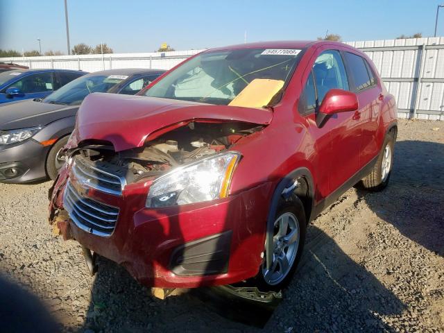 KL7CJPSBXFB242399 - 2015 CHEVROLET TRAX 1LS  photo 2