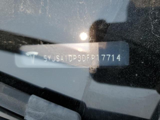 5YJSA1DP3DFP17714 - 2013 TESLA MODEL S Կապույտ լուսանկար 12