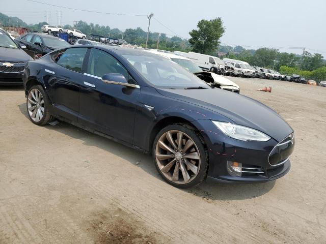 5YJSA1DP3DFP17714 - 2013 TESLA MODEL S Կապույտ լուսանկար 4