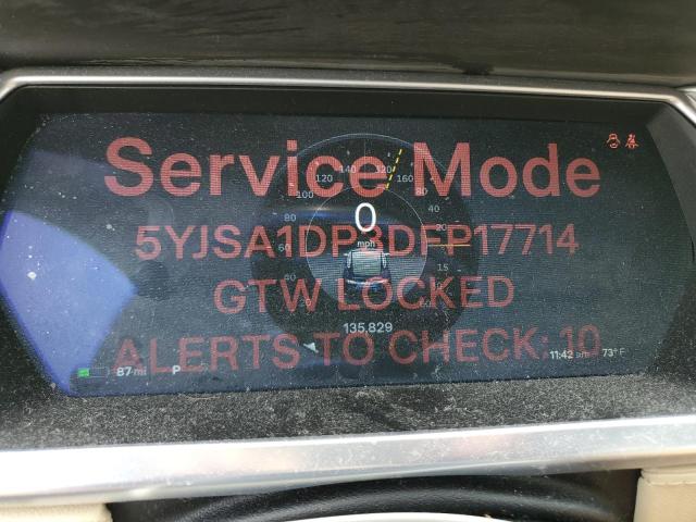 5YJSA1DP3DFP17714 - 2013 TESLA MODEL S Կապույտ լուսանկար 9