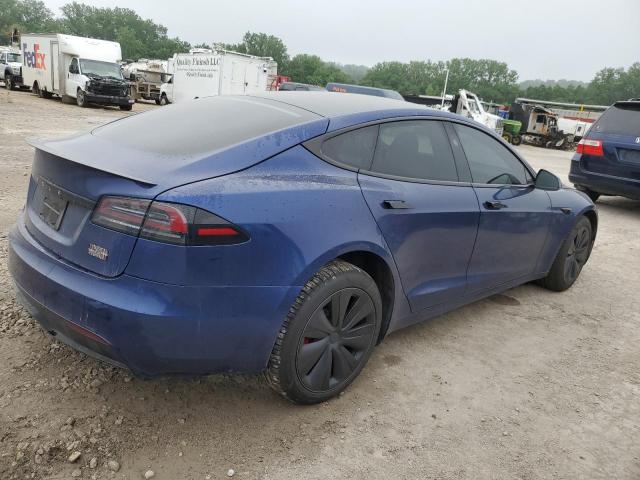 5YJSA1E6XPF521781 - 2023 TESLA MODEL S Mavi foto 3