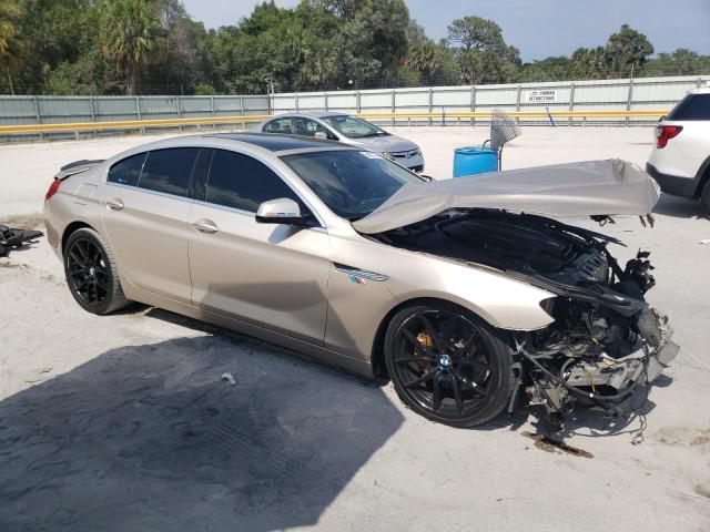 WBA6B2C51FGB99745 - 2015 BMW 650 I GRAN COUPE GOLD photo 4