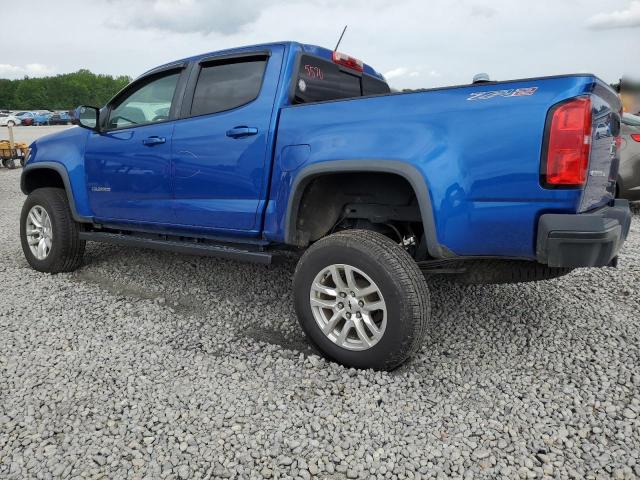 1GCGTEEN1K1150283 - 2019 CHEVROLET COLORADO ZR2 BLUE photo 2