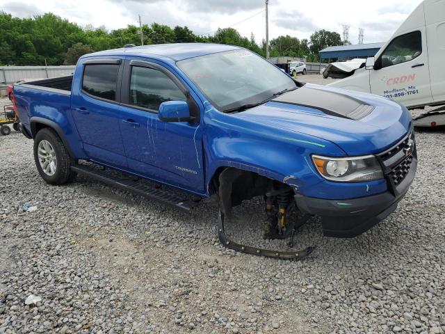1GCGTEEN1K1150283 - 2019 CHEVROLET COLORADO ZR2 BLUE photo 4