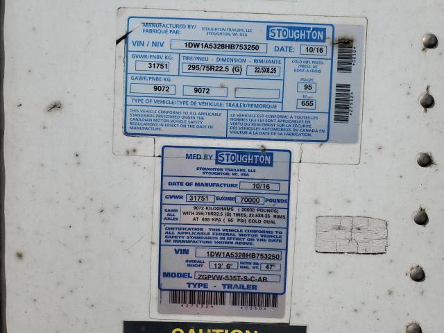 1DW1A5328HB753250 - 2017 53 FT CONTAINER WHITE photo 10