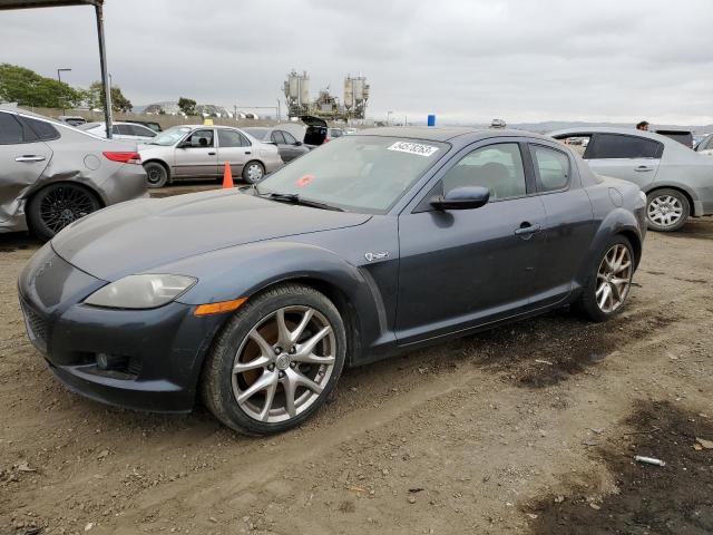 JM1FE173980216393 - 2008 MAZDA RX8 GRAY photo 1