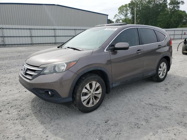 2HKRM3H55EH544260 - 2014 HONDA CR-V EX GRAY photo 1