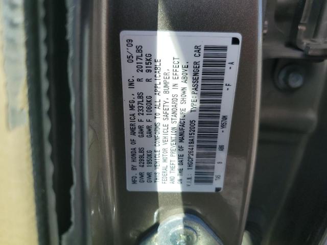 1HGCP26419A152005 - 2009 HONDA ACCORD LXP GOLD photo 12