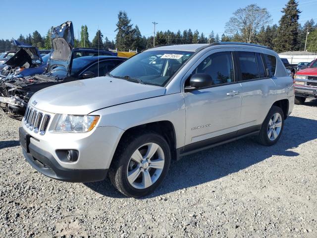 1C4NJCBB5CD727893 - 2012 JEEP COMPASS SPORT SILVER photo 1