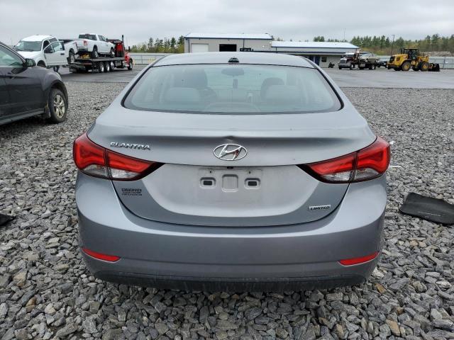 KMHDH4AE8EU099562 - 2014 HYUNDAI ELANTRA SE GRAY photo 6