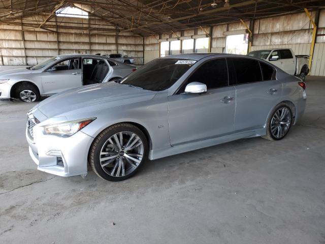 JN1EV7AP5JM362494 - 2018 INFINITI Q50 LUXE SILVER photo 1