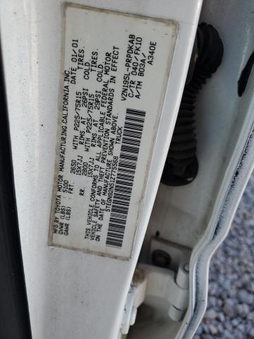 5TEGN92N51Z775568 - 2001 TOYOTA TACOMA DOUBLE CAB PRERUNNER WHITE photo 12