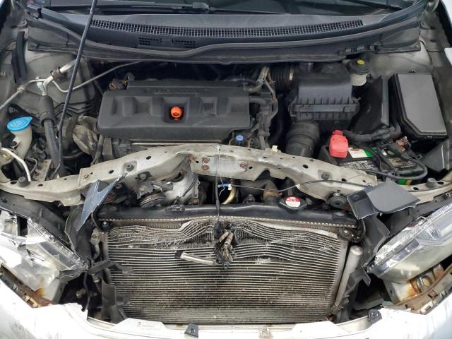 2HGFB2F96CH544199 - 2012 HONDA CIVIC EXL ვერცხლისფერი ფოტო 11