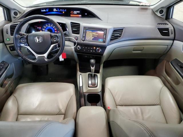 2HGFB2F96CH544199 - 2012 HONDA CIVIC EXL ვერცხლისფერი ფოტო 8